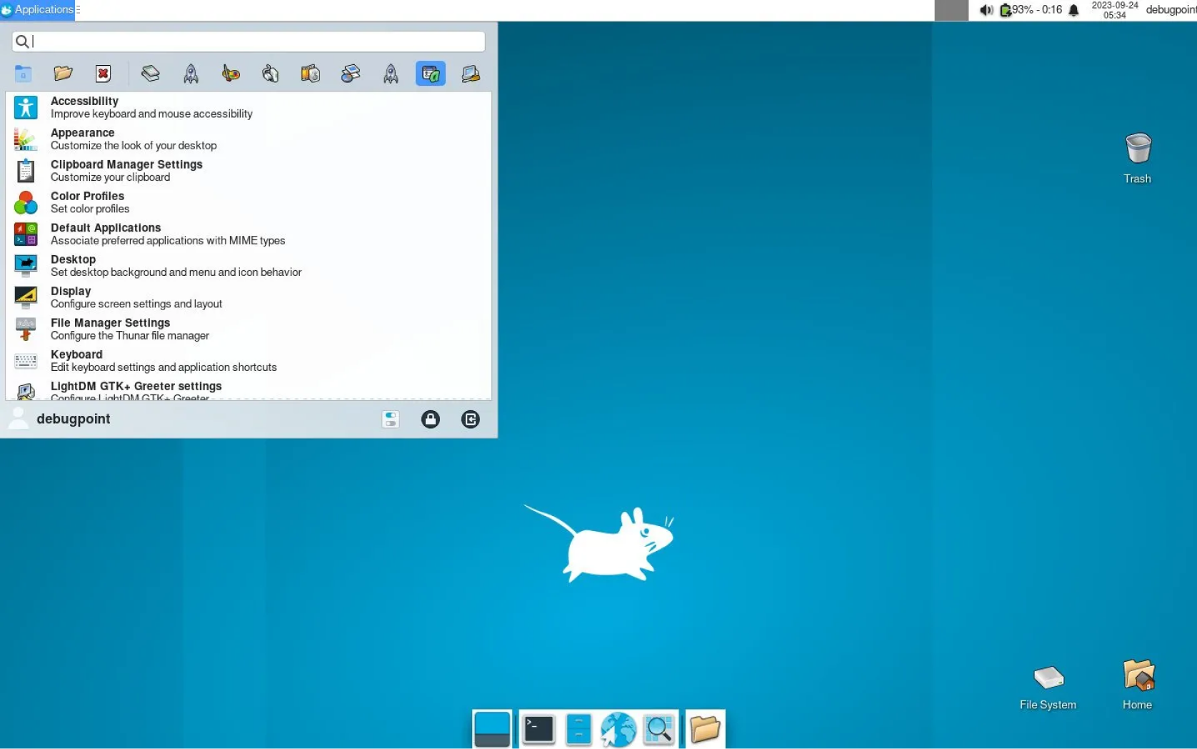 XFCE — One of the most lightweight